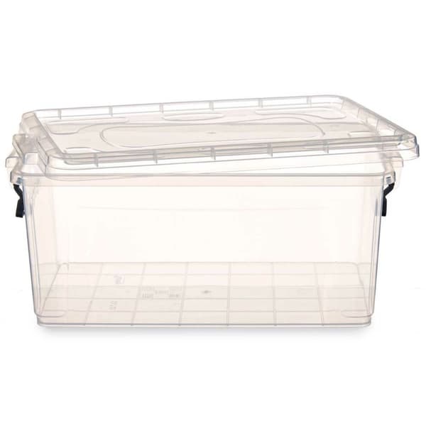 Förvaringslåda med lock Kipit TP546-1 Transparent Plast (12 antal)