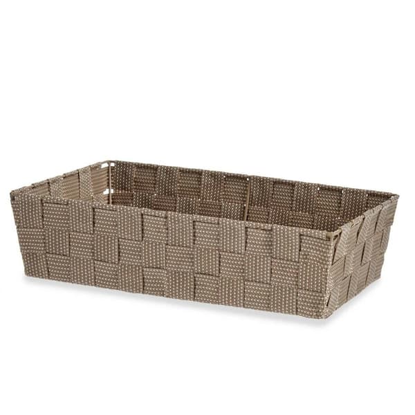 Monikäyttöinen kori Kipit A3-6885 Beige Kangas 3,8 L 34 x 8,5 x 21 cm (18 osaa)