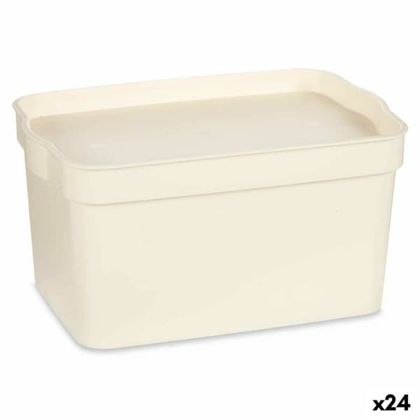 Säilytyslaatikko kannella Kipit TP592-4 Kerma Muovinen 2,3 L 13,5 x 11 x 20 cm (24 osaa)