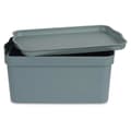 Miniatyrbillede 3 af 3: Opbevaringsboks med låg Kipit TP594-2 Grå Plastik 7,5 L 21 x 14,2 x 32 cm (12 enheder)