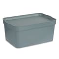 Miniatyrbillede 2 af 3: Opbevaringsboks med låg Kipit TP594-2 Grå Plastik 7,5 L 21 x 14,2 x 32 cm (12 enheder)
