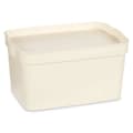 Miniatyrbillede 2 af 3: Opbevaringsboks med låg Kipit TP592-4 Flødefarvet Plastik 2,3 L 13,5 x 11 x 20 cm (24 enheder)