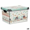 Miniatyrbillede 1 af 3: Opbevaringsboks med låg Kipit STYLE BOX-22L-6 Plastik Vej 22 L 29,5 x 23,5 x 39,5 cm Børns (12 enheder)