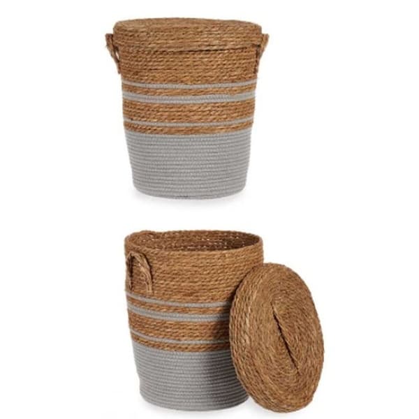 Kurv Gift Decor YY21620J03S1 Brun Grå Tang (4 enheder)
