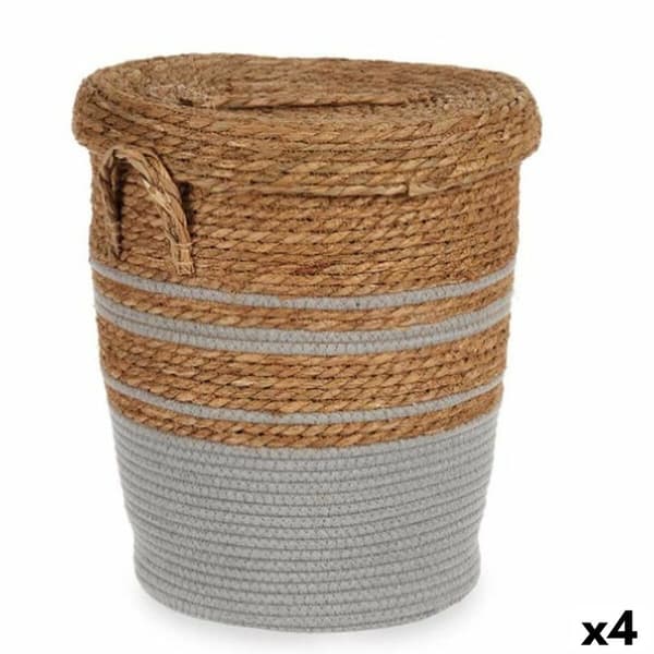 Kurv Gift Decor YY21620J03S1 Brun Grå Tang (4 enheder)