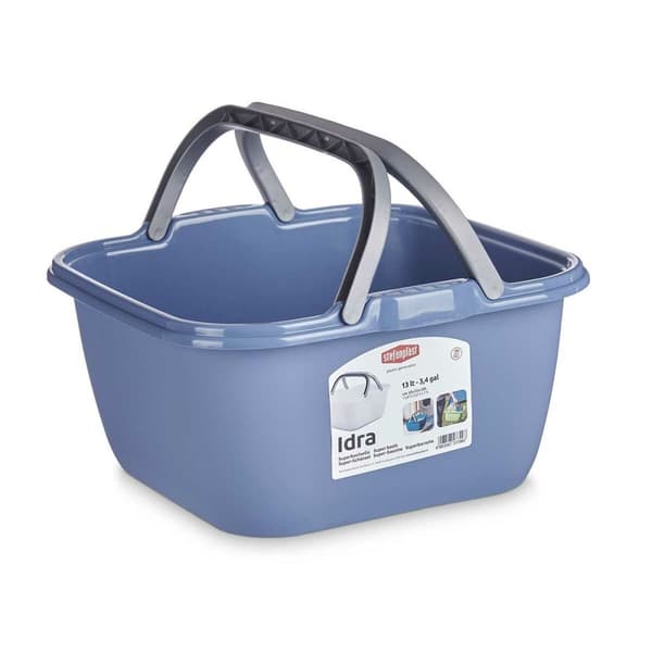 Pyykkikori Stefanplast PR129V Muovinen 13 L 36 x 18 x 34,5 cm Kahvoilla (48 osaa)