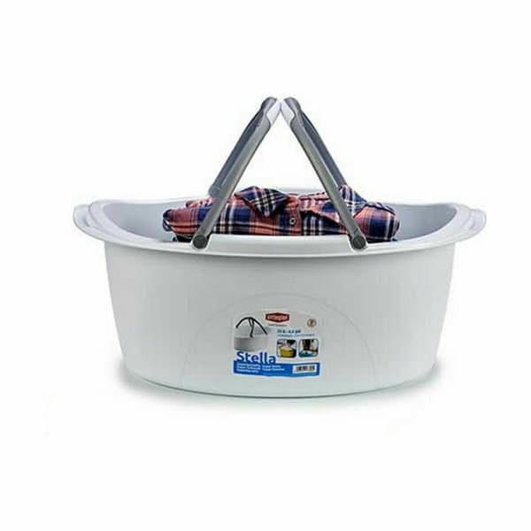 Vasketøjskurv Stefanplast PR181A Plastik 25 L 59 x 23 x 38 cm Med håndtag (30 enheder)