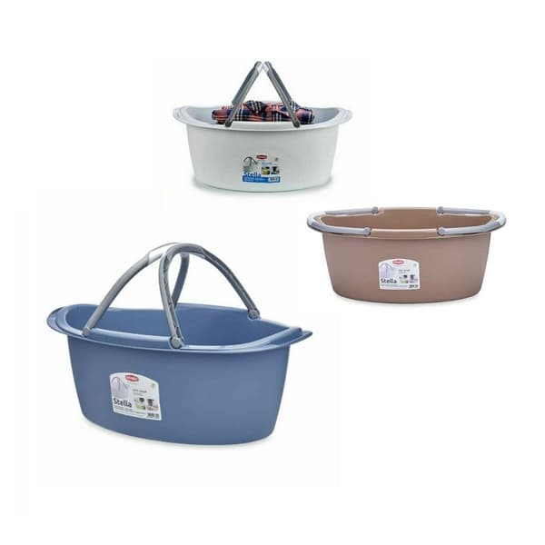 Vasketøjskurv Stefanplast PR181A Plastik 25 L 59 x 23 x 38 cm Med håndtag (30 enheder)
