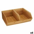 Pikkukuva 1 / 2: Pinottava järjestelylaatikko Kinvara JWKW-5152 (2) Ruskea Bambu 34,5 x 13 x 31 cm (6 osaa)