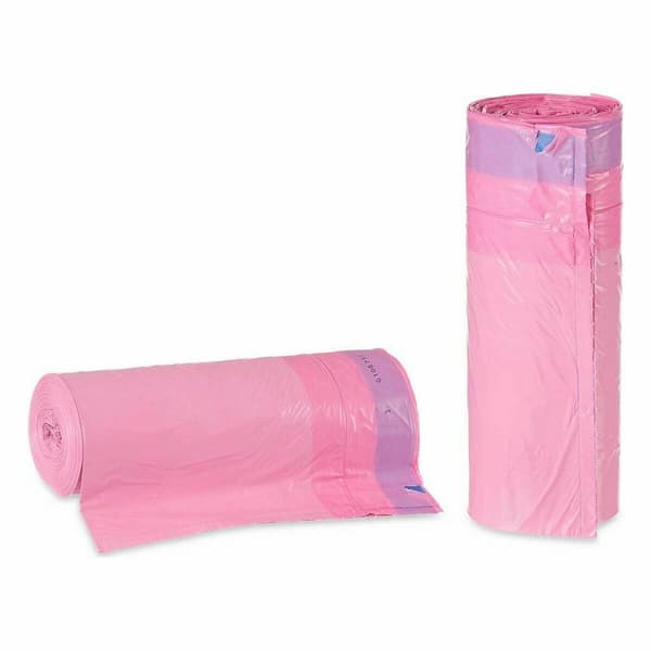 Soppåsar Parfymerad Självslocknande Rosa Polyetylen 15 antal 30 L