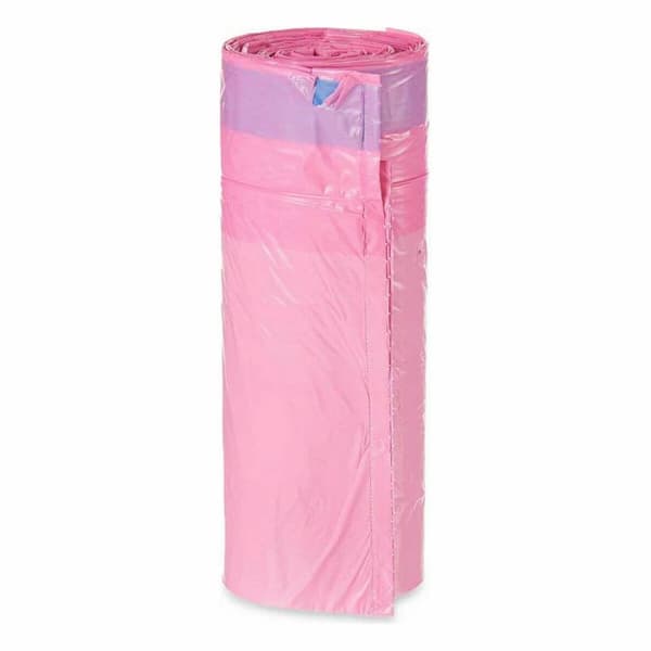 Soppåsar Parfymerad Självslocknande Rosa Polyetylen 15 antal 30 L