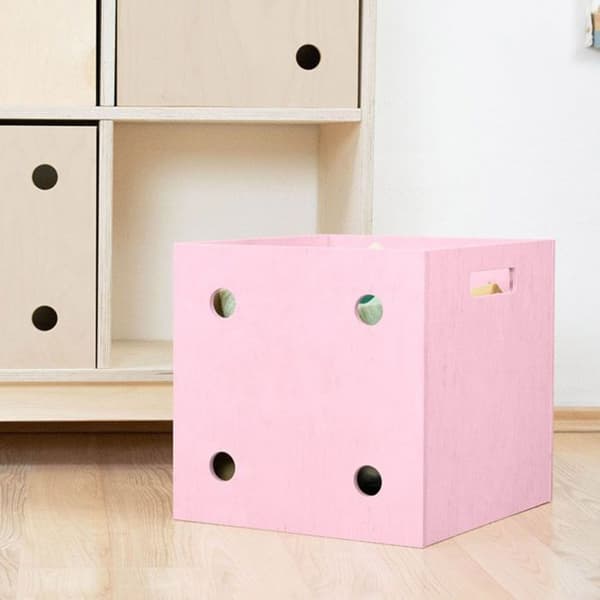 Förvaringslåda DICE rosa 4