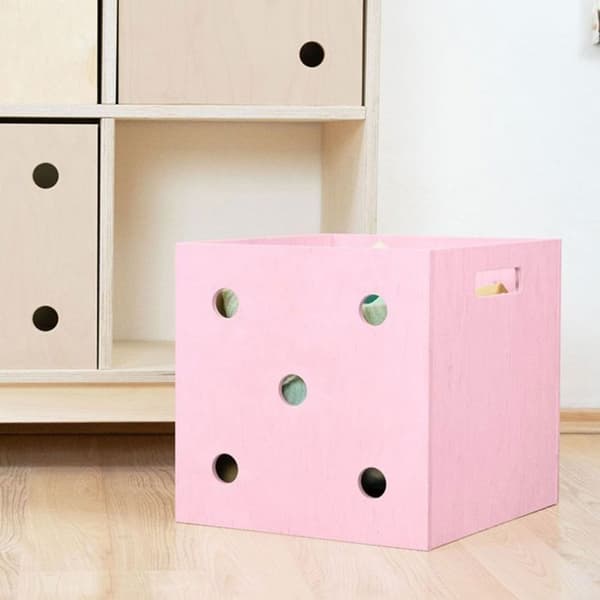Förvaringslåda DICE rosa 5