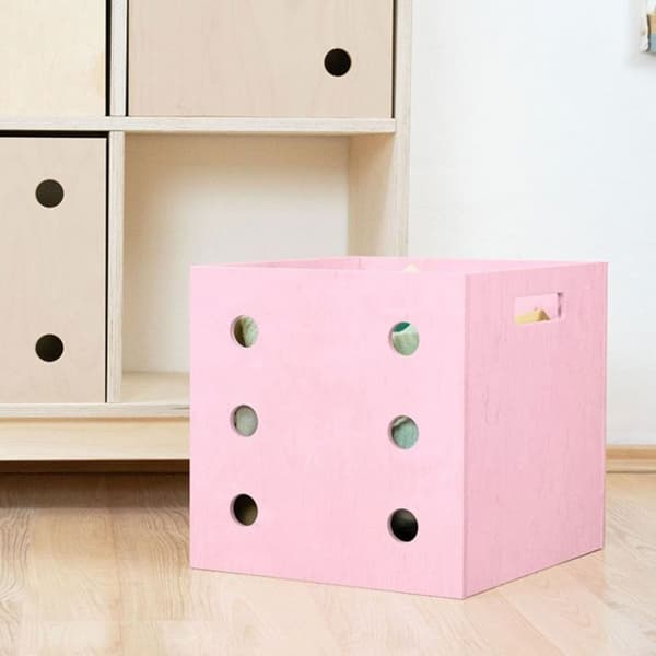 Förvaringslåda DICE rosa 6