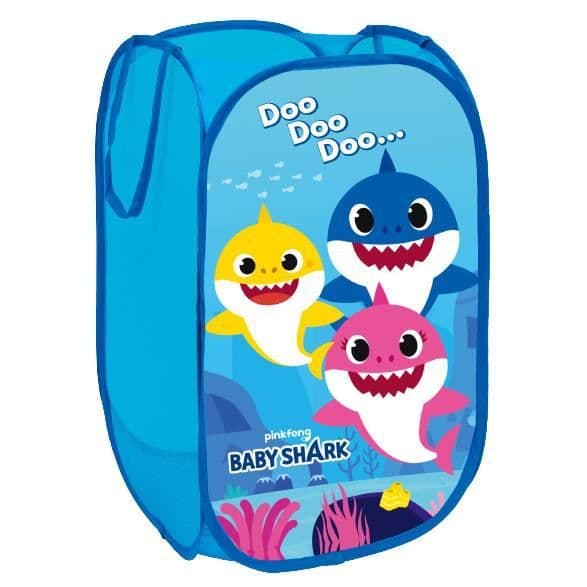 Pinkfong Baby Shark förvaringskorg 36 x 36 x 58 cm blå