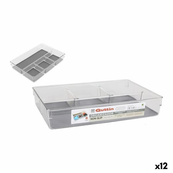 Skuffeopdeler Quttin Non-Slip 33 x 22,5 x 6 cm (12 enheder)