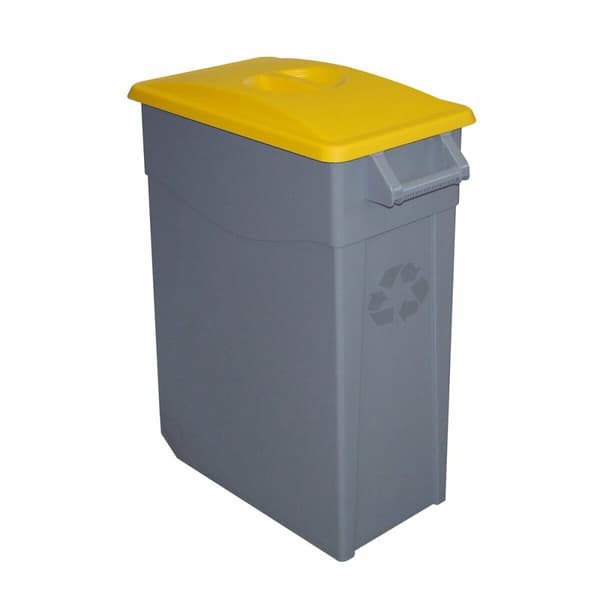 Kierrätysastia Denox Keltainen 65 L (2 osaa)