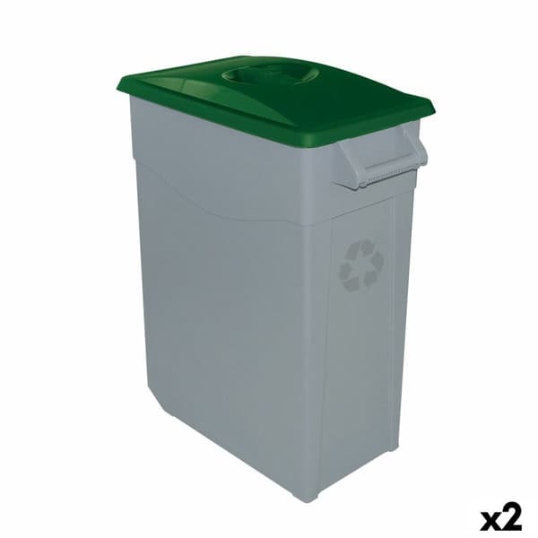 Kierrätysastia Denox Vihreä 65 L (2 osaa)