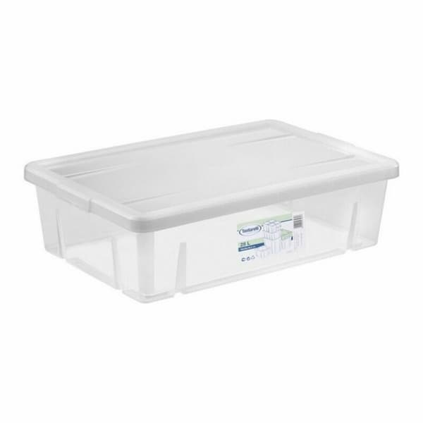 Opbevaringsboks med låg Tontarelli 84895 28 L 59 x 39 x 16,5 cm (6 enheder)
