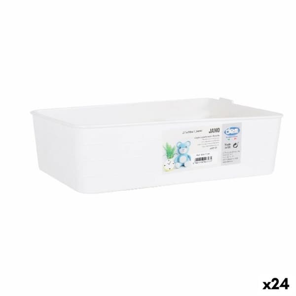 Skuffeopdeler Dem Hvid 27 x 18 x 7,5 cm (24 enheder)
