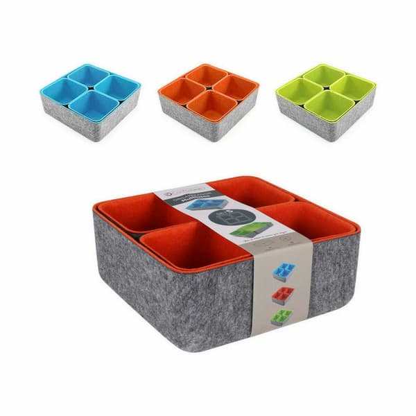 Multifunktionel organizer Confortime Filt 25,2 x 25 x 10 cm (5 Dele) (6 enheder)