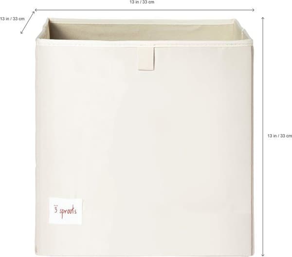 Leksaksväska och bin - Får leksakslåda - 100% polyester - Grå - 33x33x33 cm