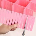 Miniatyrbild 4 av 4: Drawer Organizer - Ej specificerat - 8st - Rosa - Flexibel - Hållbar