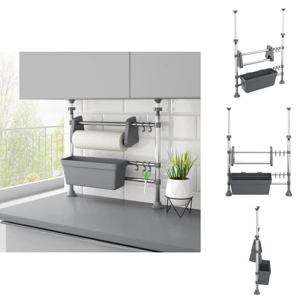 Opbevaringsbeholdere - Living justerbart køkkenstativ aluminium