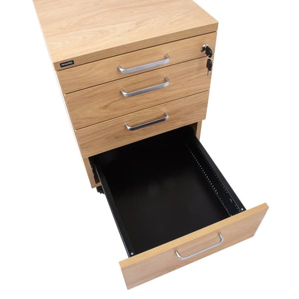 Laatikosto ERGO 4 laatikolla, lukittava, renkailla, beige