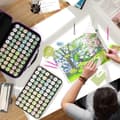 Miniatyrbild 6 av 6: Förvaringslåda för diamantmålningstillbehör, 120 platser för 5D diamantmålning Komplett diamantbroderi