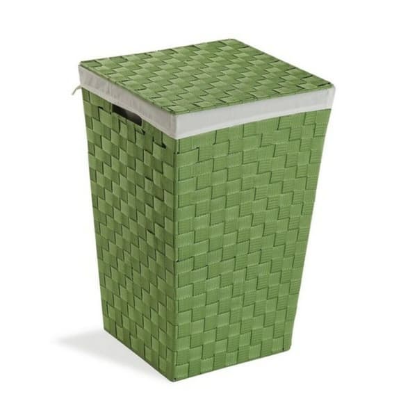 Tvättkorg Textil (33 x 52 x 33 cm) - Grå