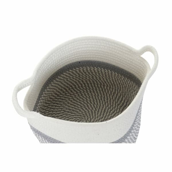 Kurv DKD Home Decor Blå Sort Beige Grå 25 x 25 x 20 cm (4 Dele)