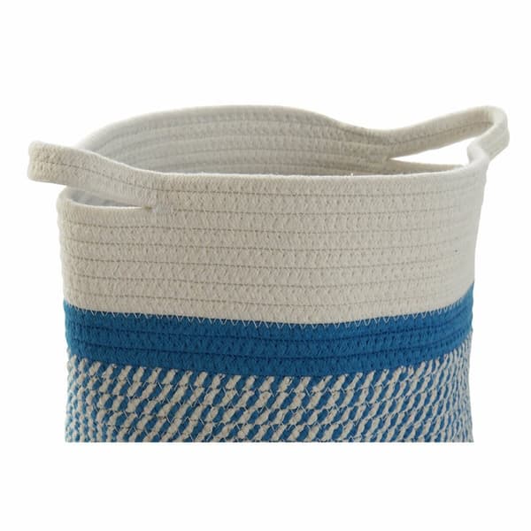 Kurv DKD Home Decor Blå Sort Beige Grå 25 x 25 x 20 cm (4 Dele)