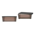 Pikkukuva 2 / 2: Laatikko ja kansi Stefanplast Elegance Harmaa 19,5 x 11,5 x 33 cm 5 L