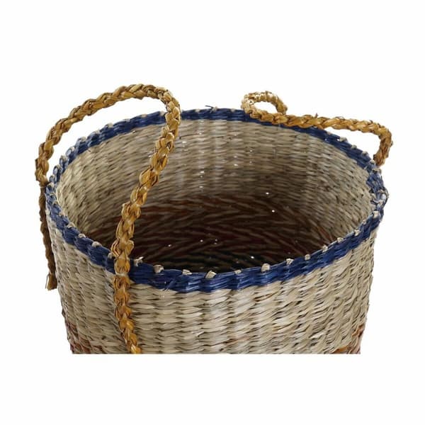 Kurvesæt DKD Home Decor Orange Grøn Havgræs (35 x 22 x 46 cm) (2 pcs)