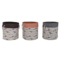Pikkukuva 1 / 3: Pyykkikori DKD Home Decor Harmaa Oranssi 45 x 45 x 45 cm (3 osaa)