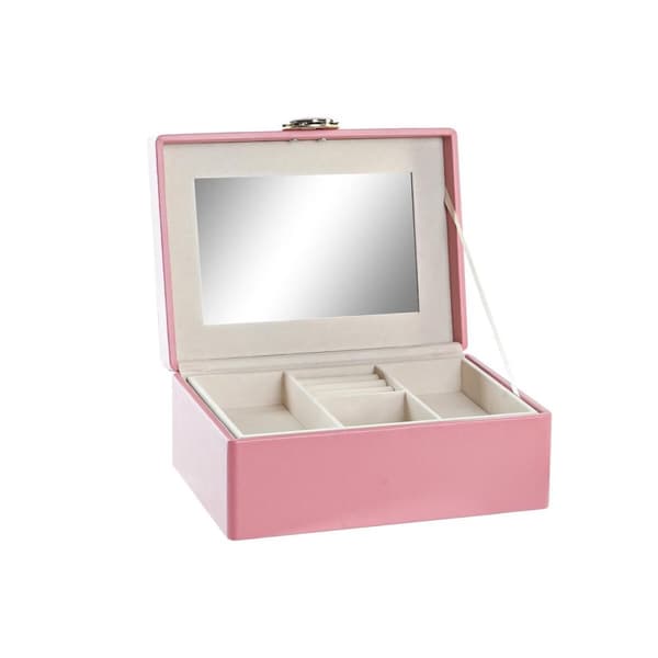 Smyckeskrin DKD Home Decor Rosa Trä MDF 23 x 17 x 10 cm