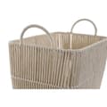 Pikkukuva 2 / 4: Korisetti DKD Home Decor Beige Metalli 39 x 29 x 31 cm 3 Kappaletta