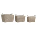 Pikkukuva 1 / 4: Korisetti DKD Home Decor Beige Metalli 39 x 29 x 31 cm 3 Kappaletta