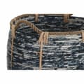Pikkukuva 4 / 4: Korisetti DKD Home Decor Valkoinen Musta 56 x 56 x 60 cm 52 x 52 x 60 cm Muovinen (3 Kappaletta)