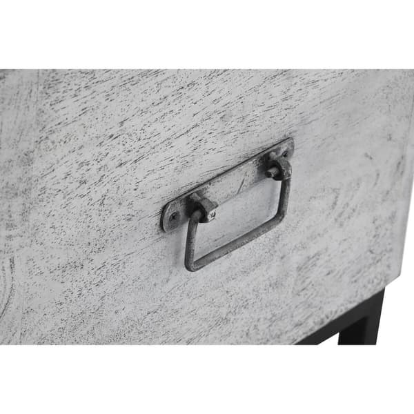 Arkku DKD Home Decor Keraminen Harmaa Valkoinen Mangopuu (116 x 40 x 50 cm)