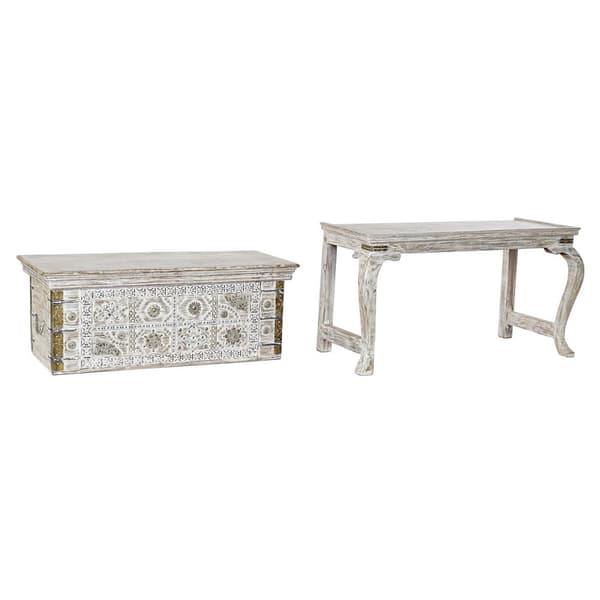 Kiste DKD Home Decor Kobber Mangotræ Stå 90 x 40 x 80 cm