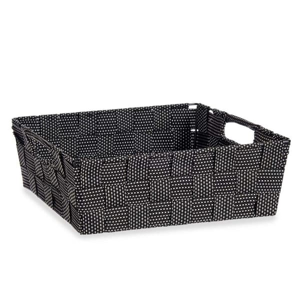 Multibrug kurv Kipit 79810 Sort Klæde 3 L 23 x 8 x 27 cm 27 x 8 x 23 cm Fletning (48 enheder)