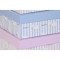 Pikkukuva 3 / 3: Setti pinottavia järjestelylaatikoita DKD Home Decor Sininen Pinkki Kartonki (43,5 x 33,5 x 15,5 cm)