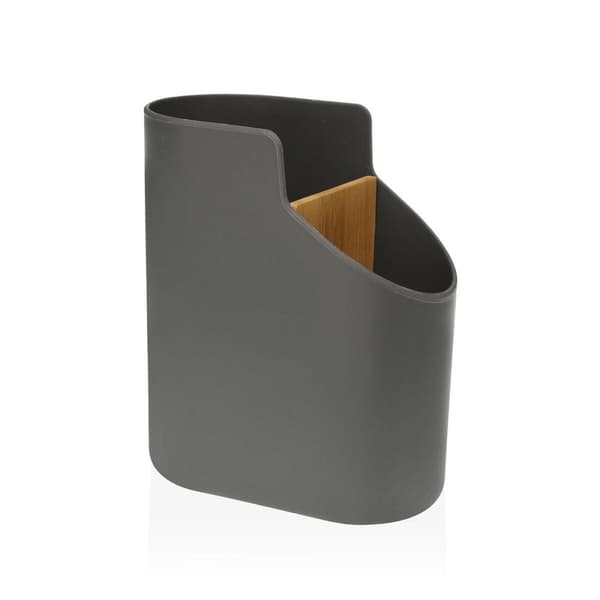Ruukku keittiövälineille Versa Bambu ABS 8,5 x 17,6 x 15 cm Harmaa