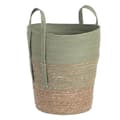 Miniatyrbillede 3 af 9: Set med kurve 42 x 42 x 48 cm Mint Naturlig fiber (3 Dele)