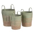 Miniatyrbillede 1 af 9: Set med kurve 42 x 42 x 48 cm Mint Naturlig fiber (3 Dele)