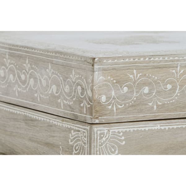Kiste DKD Home Decor Mangotræ Træ MDF 78 x 43 x 45 cm