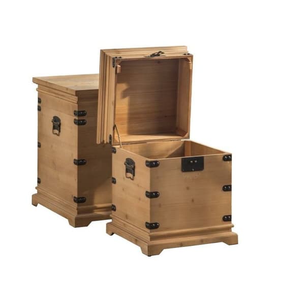 Sæt med kister DKD Home Decor Metal Gran Orientalsk 50 x 50 x 61 cm 48 x 48 x 61 cm 50 x 50 x 60 cm (2 enheder) (1 enheder)