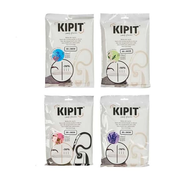 Pölyimurin pussit Kipit 54209 Läpinäkyvä Muovinen 60 x 80 cm (12 osaa)